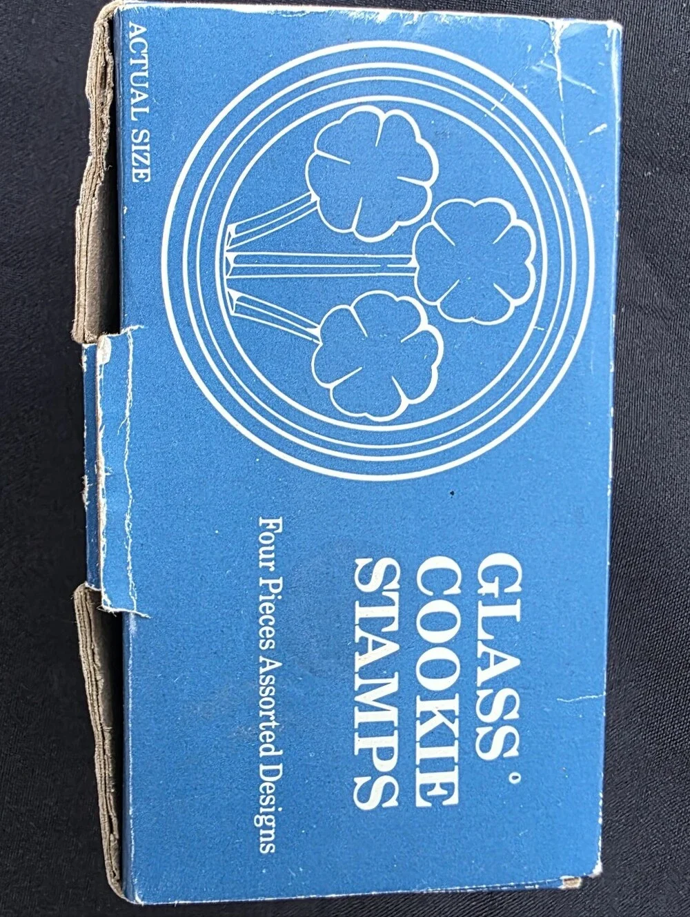 Vintage Williams Sonoma Glass Cookie Stamps Set 4 Hearts Flowers 1980s Baking